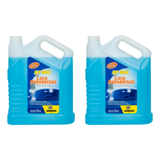 Kit Lava Parabrisas Jet Wax Listo Para Usar 4l X 2unidades
