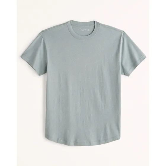 Franela Para Hombres Abercrombie & Fitch Relaxed Curved Hem