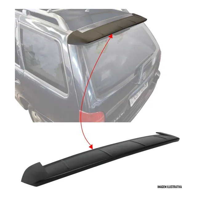 Aerofólio Vw Parati G2 G3 G4 1996 À 2012 Sem Led Tg Poli
