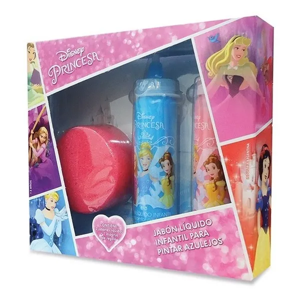 Pinta Azulejos Jabon Liquido Princesas Esponja Jactans