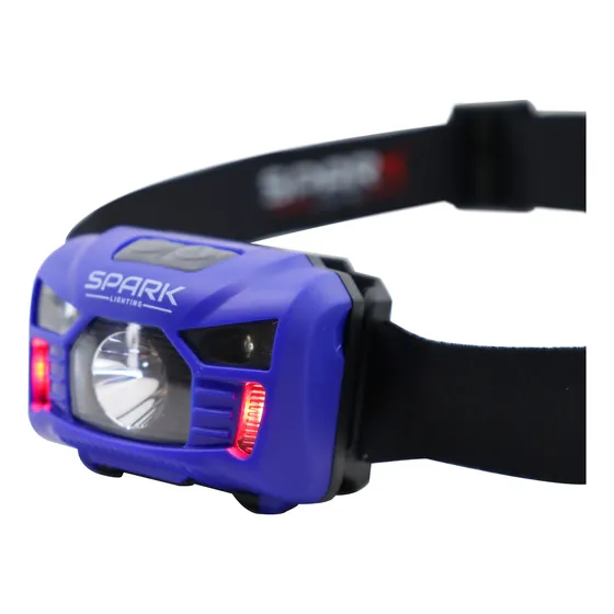 Lanterna Capacete De Testa Recarregavel Com Led Sensorial