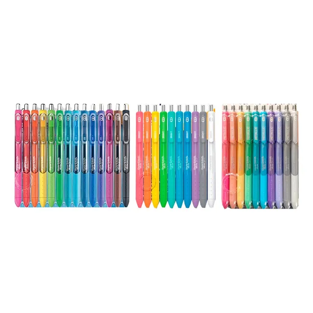 36 Plumas De Gel Papermate Inkjoy Pastel, Metalicas, Basicos