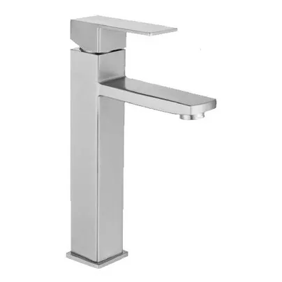 Grifo Llave Grifería Lavamanos Acero Monomando Sobreponer