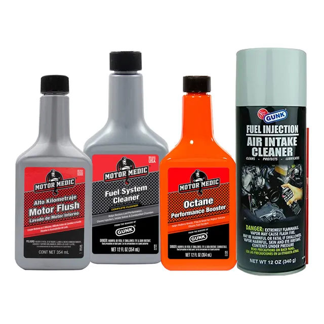 Kit Químicos Motor Medic 4 Pzas Eleva La Potencia Con Regalo