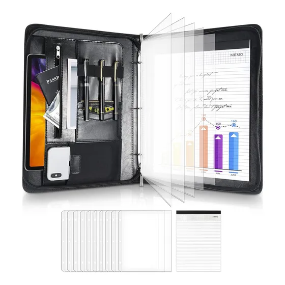 Portafolio De Viaje Carpeta Profesional Padfolio Pu Vade