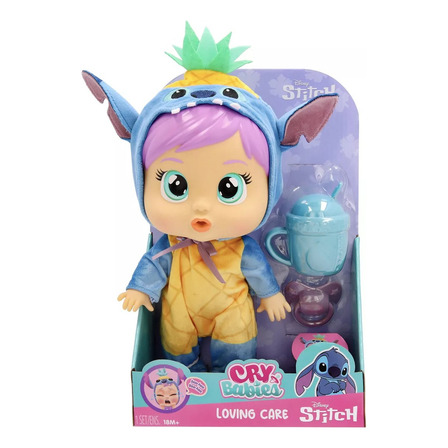 Muñeca Cry Babies Loving Care Disney 26cm Stitch Muñeca Cry Babies Loving Care Disney 26cm Stitch