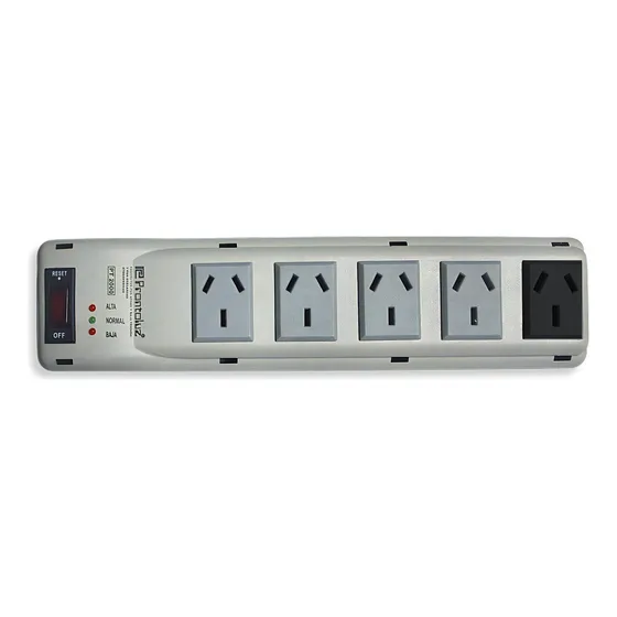 Protector De Tensión Zapatilla 3000v.a 20a 5 Tomas Prontoluz
