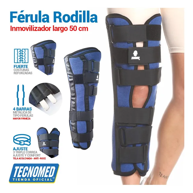 Inmovilizador De Rodilla Largo, Ferula De Rodilla Tecnomed