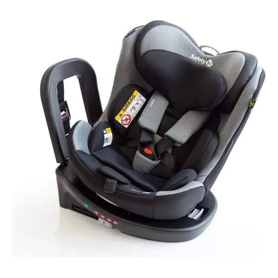 Cadeira de Bebê I-NXT Grey Urban Rotação 360, Fácil Instalação via Isofix & I-Size, 5 Posições de Inclinação , Uso desde o Nascimento até 36 Kg Safety 1st