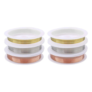 6 Rollos De Alambre De Cobre For Joyas De Calibre 18, Joyas 6 Rollos De Alambre De Cobre For Joyas De Calibre 18, Joyas