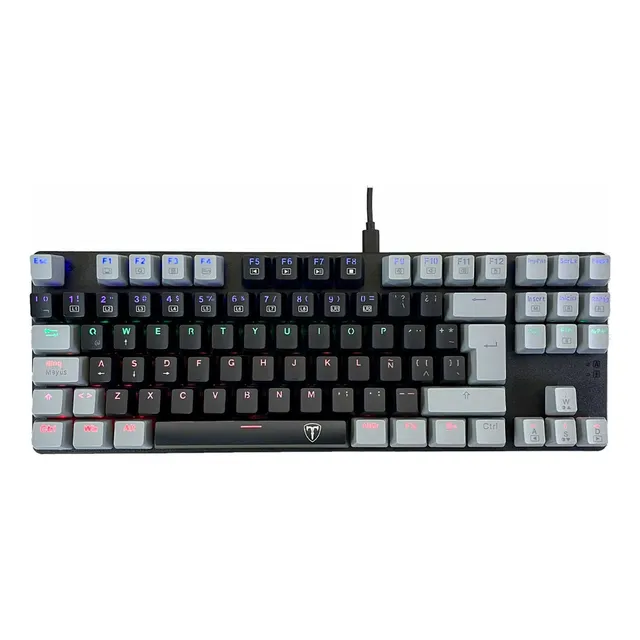 Teclado T-dagger Bora Rainbow T-tgk313-rd-sp Red S Black Teclado Negro Idioma Español