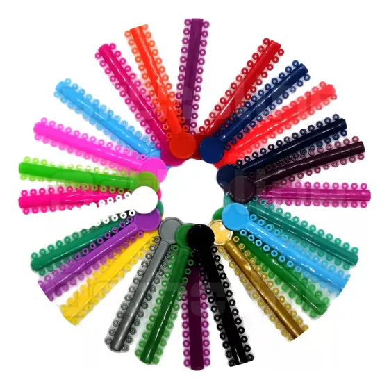 Ligas Para Brackets Ortodoncia 10 Piezas Colores Variados