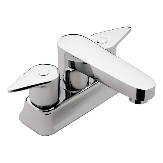 Mezcladora Proyecta Para Lavabo De 4 Acabado Cromado Color Plateado