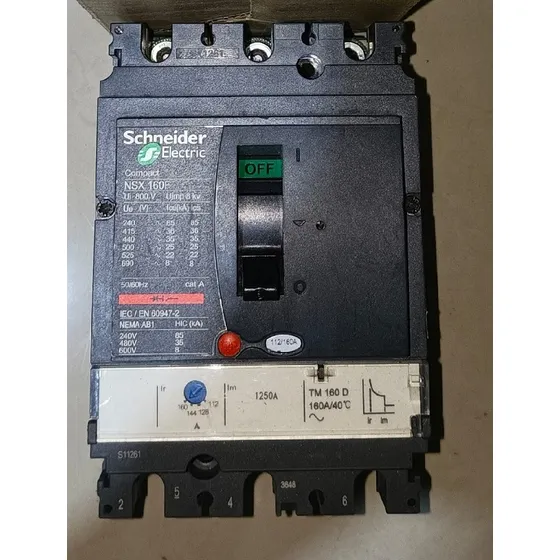 Breaker 160 Amp Schneider Nsx Reg 112-160a Lv429004