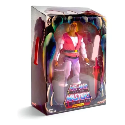 Figura Príncipe Adam – Masters Of The Universe Origins Cartoon Collection 200X, 14 Cm, 16 Articulaciones, Inspirada En La Serie De Los 80, Ideal Para Coleccionistas