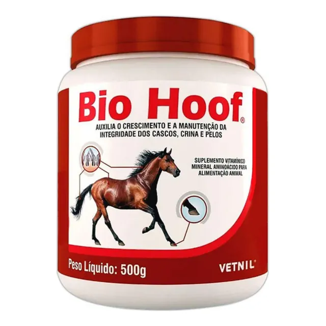 Bio Hoof 500g Crecimiento Cascos Y Pelo Equinos Vetnil