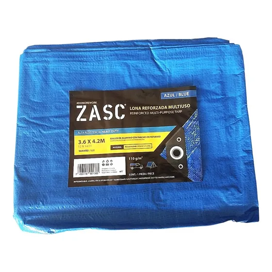 Lona Plástica Impermeable Resistente Multiuso (3,6x4,2 Mts)