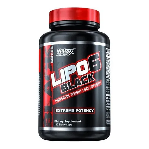 Pre Entreno Termogénico Nutrex Research Lipo 6 Black 120 Capsulas Sin Sabor