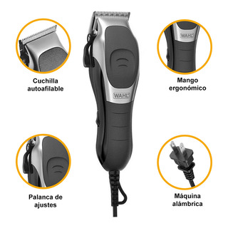 Máquina Rasuradora Wahl Deluxe Cuchilla Autoafilable Color Plateado Máquina Rasuradora Wahl Deluxe Cuchilla Autoafilable Color Plateado