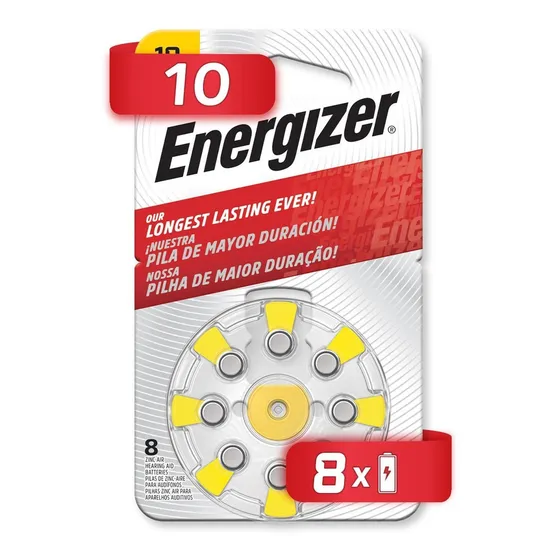 Pila Energizer Auditiva 10 Blister 8 Unidades