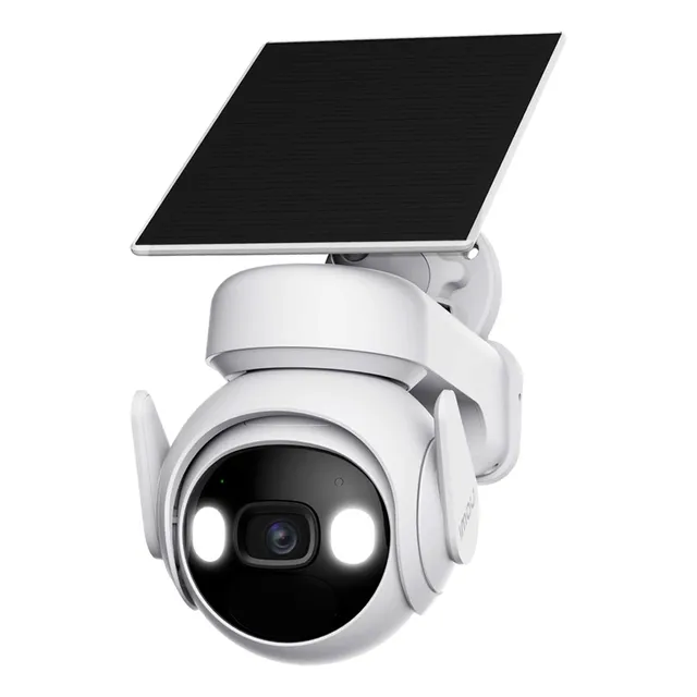 Cámara Seguridad Wifi Cell Pt 3mp 360º Panel Solar Batería Color Blanco