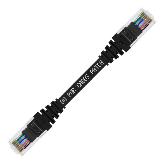 Kit 10 Unidades Cabo Rede Cat6 100% Cobre Ethernet 20 Cm