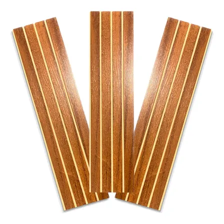 Kit 10 Placas 3d Decorativa Ripada Mdf Autocolante Cabeceira