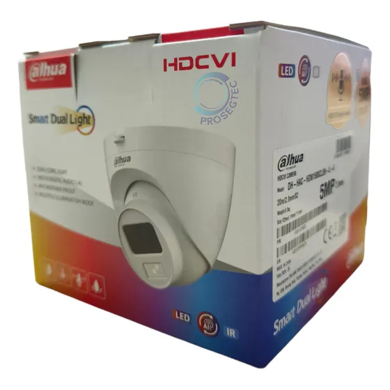 Cámara Dahua Domo Smart Dual Color 5mpx Lente 2.8 Con Audio