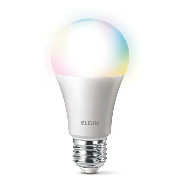 Lâmpada Led 10w Rgb Inteligente Wifi Smart Color - Elgin 127/220v