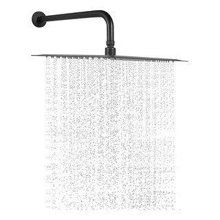 Regadera Cuadrada Ultradelgada 8 Acabado Negro Brazo 40 Cms Regadera Cuadrada Ultradelgada 8 Acabado Negro Brazo 40 Cms