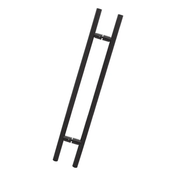 Jaladera Tipo H Negra 150cm Puerta Aluminio Vidrio Y Madera