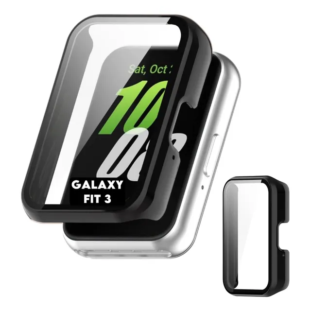 Case Película Compatível Com Samsung Galaxy Fit 3 Smartwatch