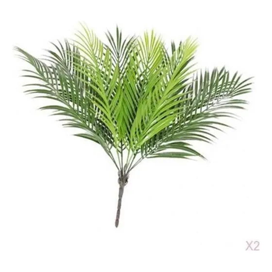 2 Juegos De Hojas De Plantas Artificiales, Hojas De Follaje