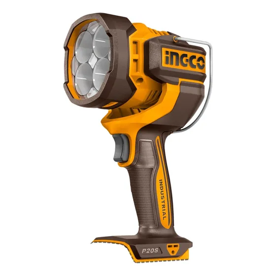 Linterna 2000 Lumens 20v S/bateria Cwli2088 Ingco Linterna Amarillo Luz Blanca