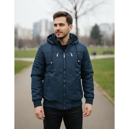 Jaqueta Masculina Forrada Quente Casaco Blusa Impermeável