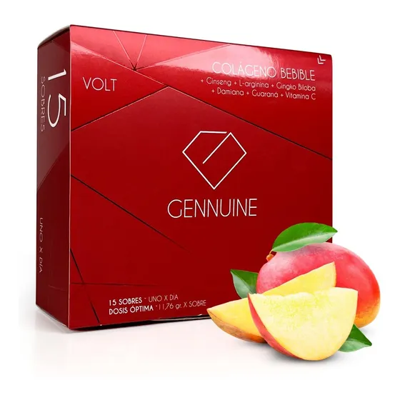 Gennuine Colageno Hidrolizado Volt Premium Bebible 15 Sobres