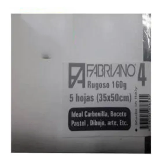 Hojas De Dibujo Fabriano 4 35 X 50 Rugoso 160 Gr X 5h