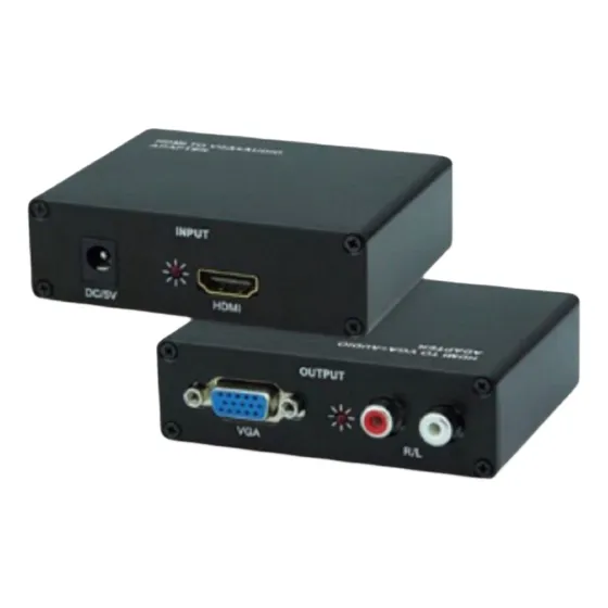 Conversor Vga + Audio Para Hdmi Pc Tv Video Game Monitor 