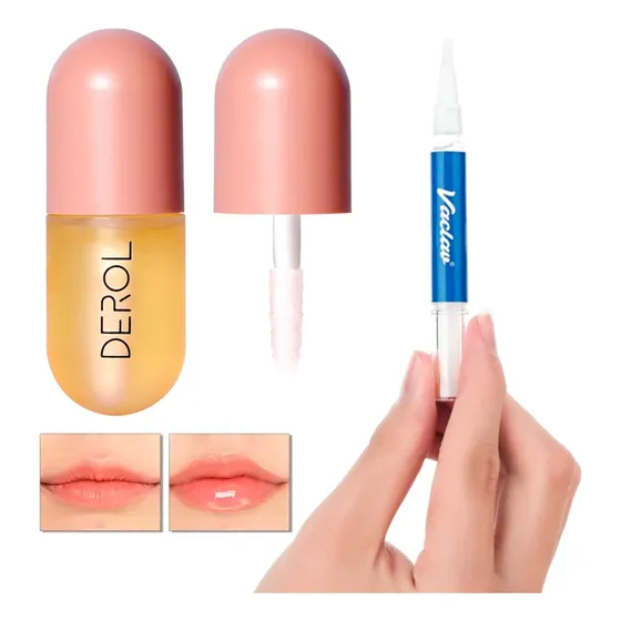 Labial Colageno Agranda Hidrata + Lapiz Blanqueador Dientes
