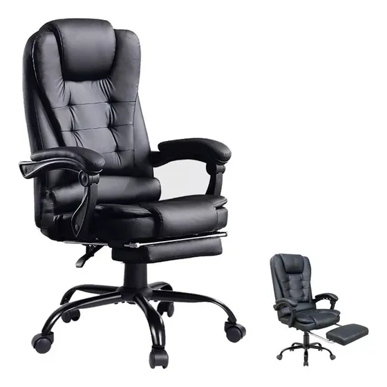 Silla Escritorio Ejecutiva Ergonomica Ajustable Reclinable Resee Presidencial Negro