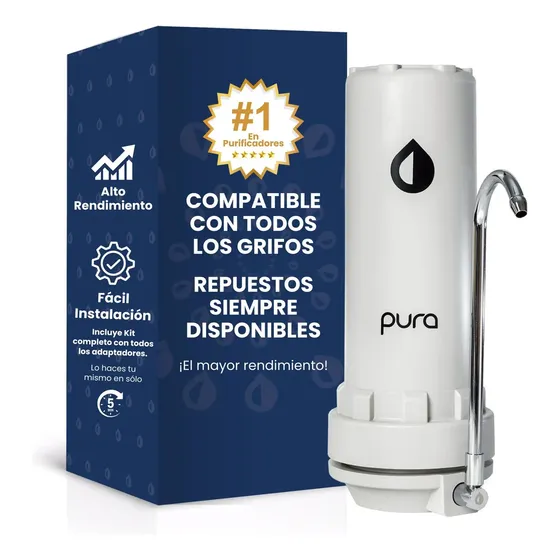 Filtro Purificador De Agua Pacifico Pura Elimina Cloro Alto Rendimiento 40mil Lts