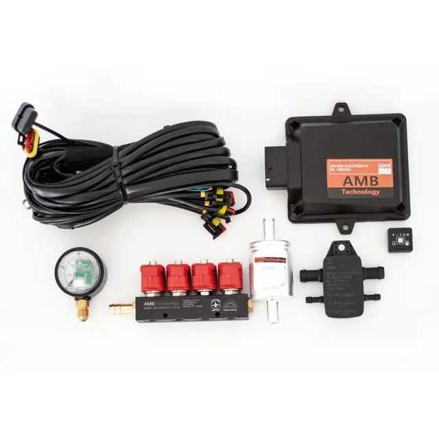 Kit Electronico 5ta Generacion Gnc Ecu+rampa+manometro+filtr