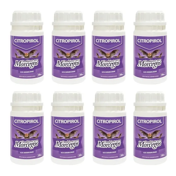 Afasta Repele Espanta Desaloja Morcegos Não É Veneno 8x200ml