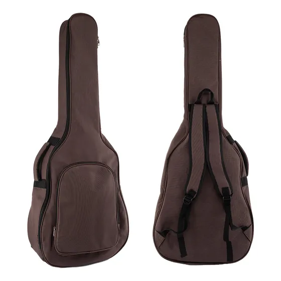 Funda Para Guitarra Gadnic Acolchada Reforzada Impermeable Color Marrón