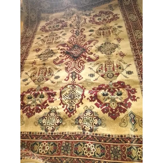 Alfombra Tipo Persa Nueva Lana Natural  Virgen 