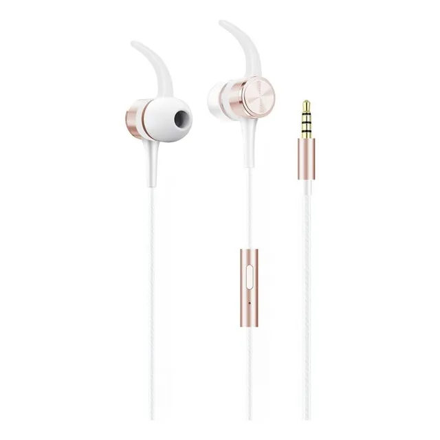 Fone De Ouvido Com Fio P2 Rose Golden Esfnrg Geonav