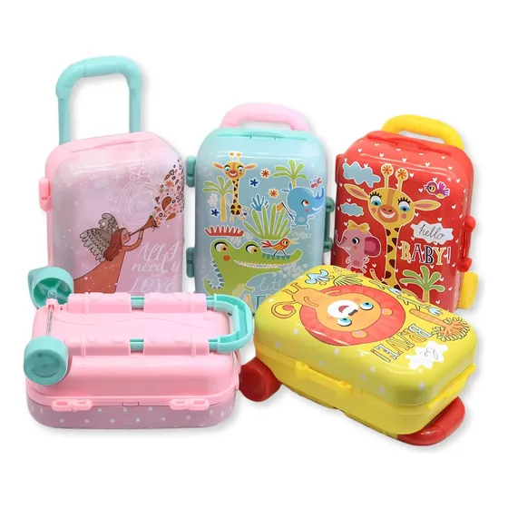 Mala De Viagem Miniatura Para Boneca Enfeite Decoração