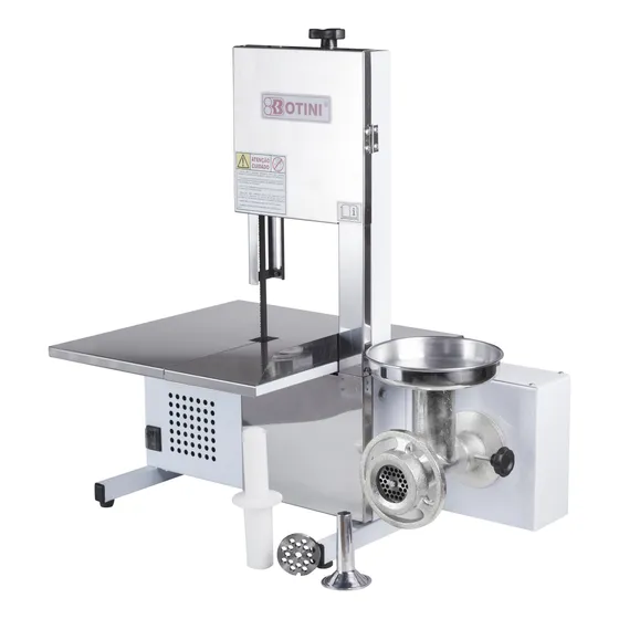 Serra De Fita Para Carne Com Moedor Bancada Inox Botini 