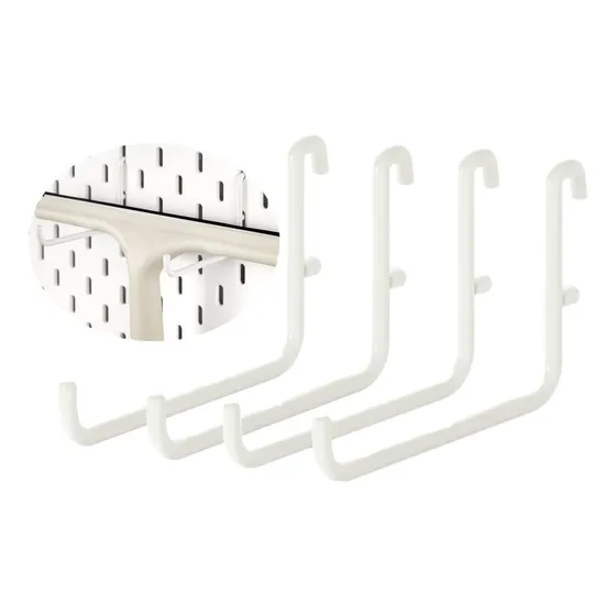4 Gancho Estilo L Accesorio Para Tablero Clavija Largo 3.75 