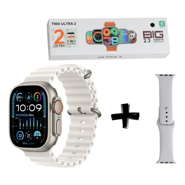 Reloj Smartwatch T900 Ultra 2 Serie 9 Año 2025 Con 2 Correas